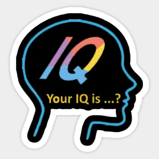 your iq is Sticker